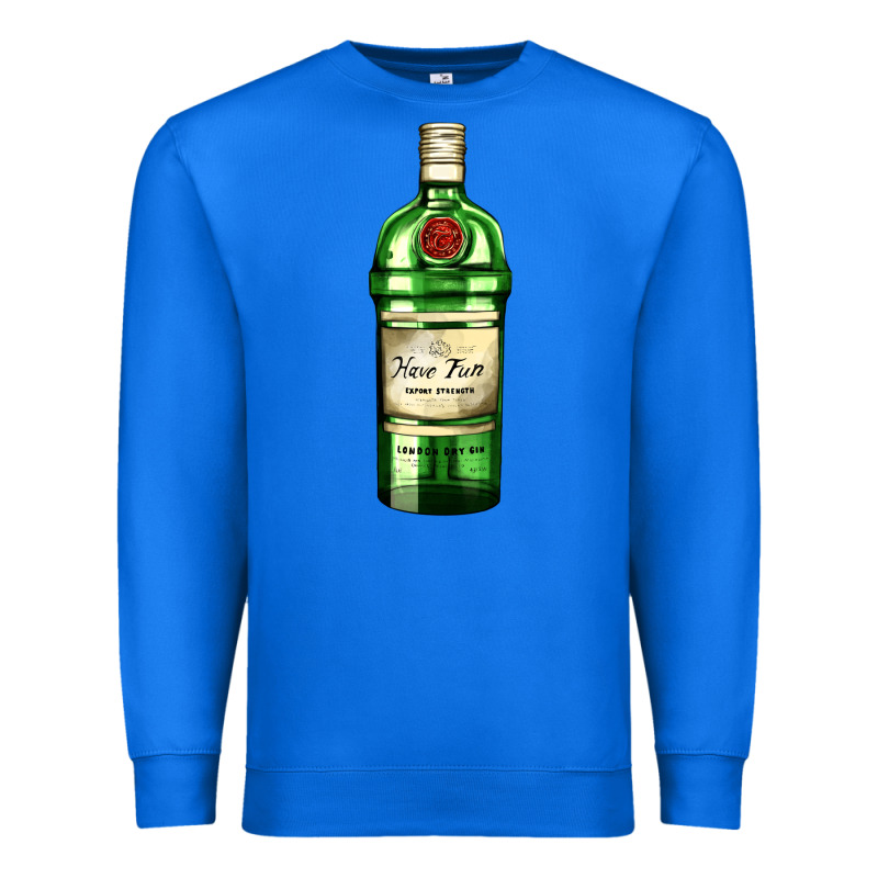 Have Fun Gin Bottle Premium Sweatshirt by AdoDesignShop | Teevron