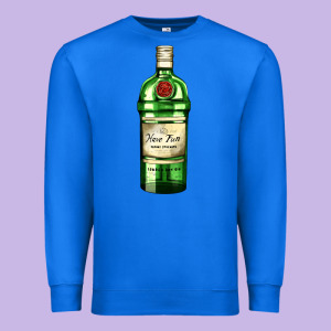 Have Fun Gin Bottle Premium Sweatshirt Designed By Adodesignshop