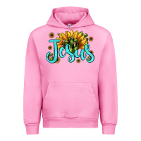 Fuchsia Pink jesus sunflower Urban Hoodie - JahusDesignShop
