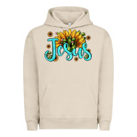 Pigment French Oak jesus sunflower Urban Hoodie - JahusDesignShop