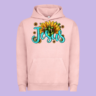 Jesus Sunflower Urban Hoodie Designed By Jahusdesignshop
