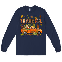 Navy it's thankful y'all with truck bbs Long Sleeve Tee - BundleAndBundleShop