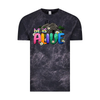 Cloud Black Easter Day He is alive Vintage Tee - OliviaCreatesArt