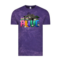 Cloud Purple Easter Day He is alive Vintage Tee - OliviaCreatesArt