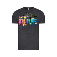 Vintage Black Easter Day He is alive Vintage Tee - OliviaCreatesArt