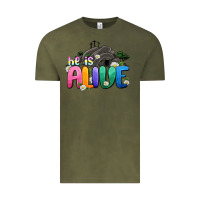 Vintage Olive Easter Day He is alive Vintage Tee - OliviaCreatesArt