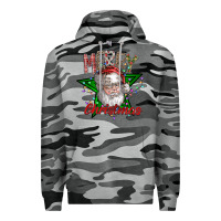 Slate Camo festive santa claus greeting Premium Hoodie - CowhideDigitalArt