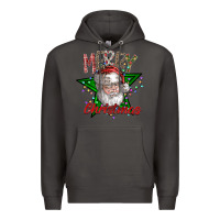 Smoke festive santa claus greeting Premium Hoodie - CowhideDigitalArt