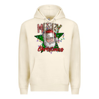 Festive Santa Claus Greeting Premium Hoodie | Teevron