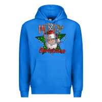 True Royal festive santa claus greeting Premium Hoodie - CowhideDigitalArt