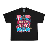 Black Proud navy Mom Mother's Day Urban Heavy Tee - FaDigitalArtStudio