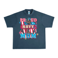 Midnight Navy Proud navy Mom Mother's Day Urban Heavy Tee - FaDigitalArtStudio