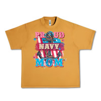 Peanut Butter Proud navy Mom Mother's Day Urban Heavy Tee - FaDigitalArtStudio