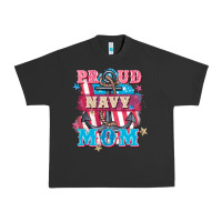 Pigment Black Proud navy Mom Mother's Day Urban Heavy Tee - FaDigitalArtStudio