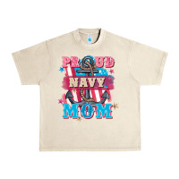Sandshell Proud navy Mom Mother's Day Urban Heavy Tee - FaDigitalArtStudio