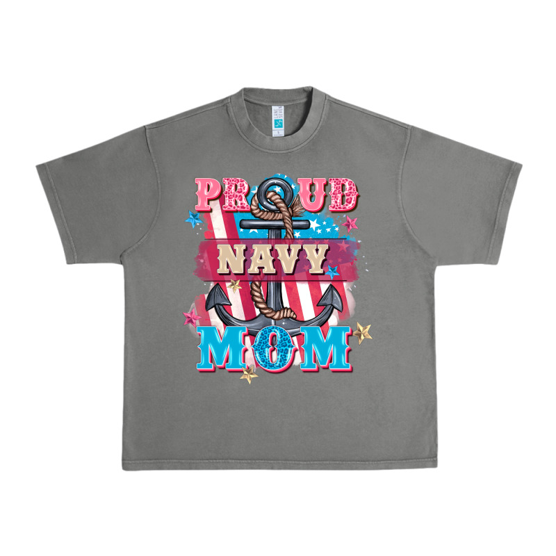 Proud Navy Mom Mother's Day Urban Heavy Tee by FaDigitalArtStudio | Teevron