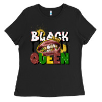 Black black queen Ladies Tee - CowGirlArtShop