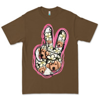 Cacao Jack Russel Peace Sign Premium Tee - Jasminsmagicworld