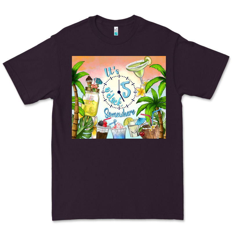 It's Five O'clock Somewhere Premium Tee by TumblerDesignByShophia | Teevron