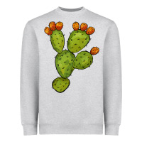 Heather Grey cactus Heavyweight Sweatshirt - BarkalooDesign