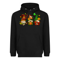 Black fall gnomes with pumpkin pie Heavyweight Hoodie - AdoDesignShop