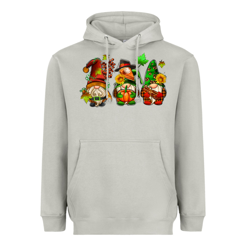 Fall Gnomes With Pumpkin Pie Heavyweight Hoodie by AdoDesignShop | Teevron