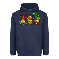 Navy fall gnomes with pumpkin pie Heavyweight Hoodie - AdoDesignShop