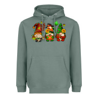 Sage fall gnomes with pumpkin pie Heavyweight Hoodie - AdoDesignShop