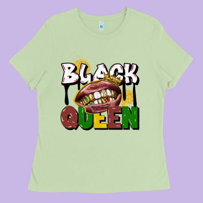 Black Queen Ladies Tee Designed By Cowgirlartshop