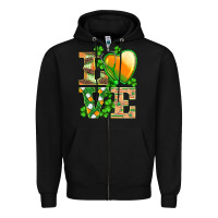 Black st.patricks nurse love heart stethoscope Zipper Hoodie - BarkalooDesign