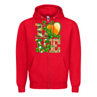 Red st.patricks nurse love heart stethoscope Zipper Hoodie - BarkalooDesign