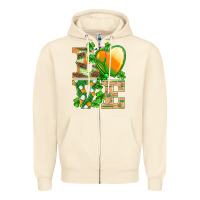 Sandshell st.patricks nurse love heart stethoscope Zipper Hoodie - BarkalooDesign