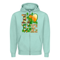 Seafoam st.patricks nurse love heart stethoscope Zipper Hoodie - BarkalooDesign