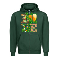 Sports Green st.patricks nurse love heart stethoscope Zipper Hoodie - BarkalooDesign
