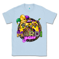 Dusty Blue mardi gras gamer Classic Tee - CowGirlArtShop