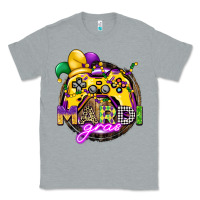 Heather Grey mardi gras gamer Classic Tee - CowGirlArtShop