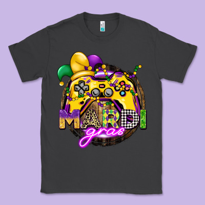 Mardi Gras Gamer Classic Tee Designed By Cowgirlartshop