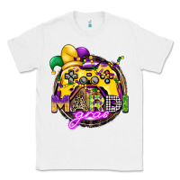 White mardi gras gamer Classic Tee - CowGirlArtShop