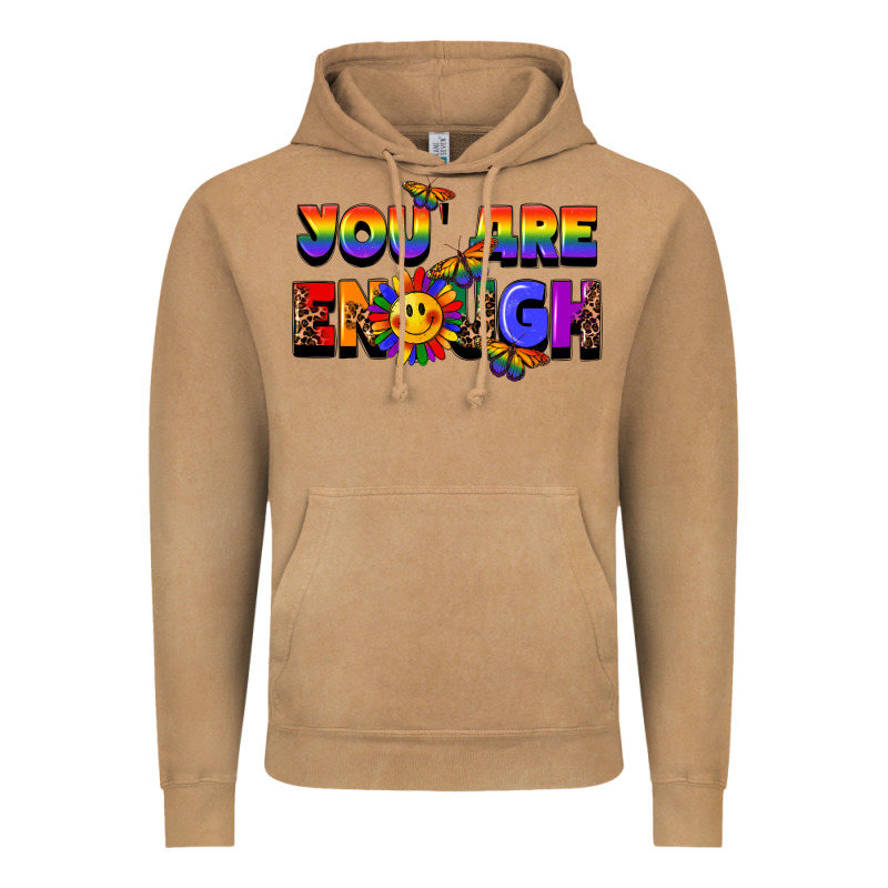 You Are Enough Vintage Hoodie by FaDigitalArtStudio | Teevron