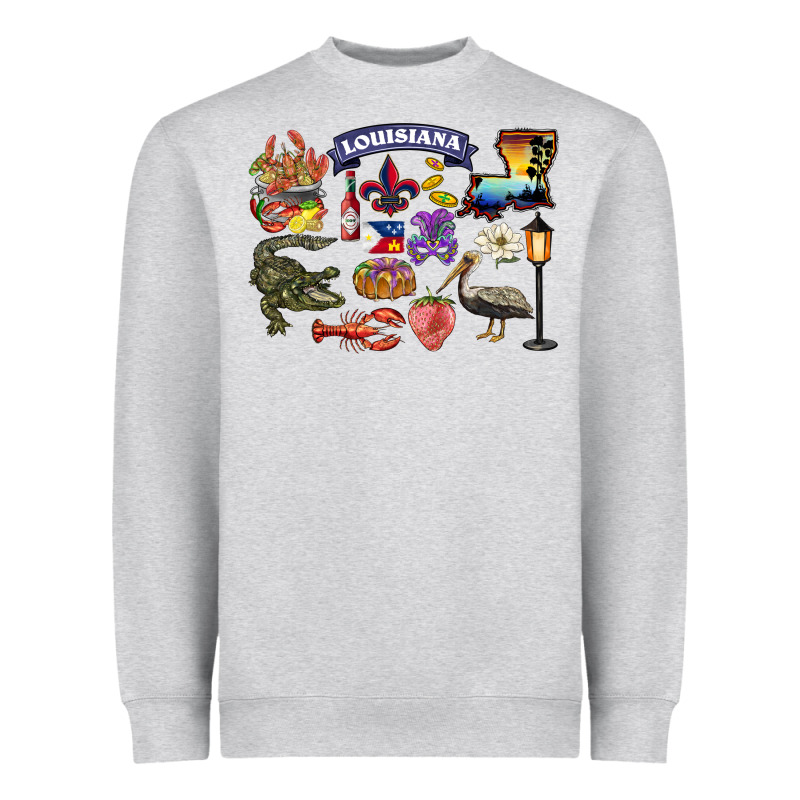 Preview Louisiana State Heavyweight Sweatshirt by BarkalooDesign | Teevron