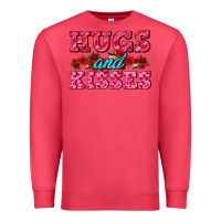 Cardinal hugs and kisses valentines Premium Sweatshirt - AdoDesignShop