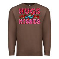 Chestnut hugs and kisses valentines Premium Sweatshirt - AdoDesignShop