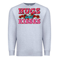 Hugs And Kisses Valentines Premium Sweatshirt | Teevron