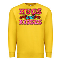 Lemon hugs and kisses valentines Premium Sweatshirt - AdoDesignShop