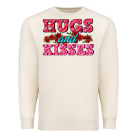Sandshell hugs and kisses valentines Premium Sweatshirt - AdoDesignShop