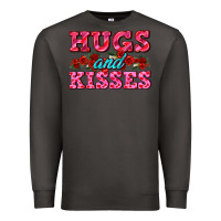 Smoke hugs and kisses valentines Premium Sweatshirt - AdoDesignShop