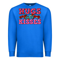 True Royal hugs and kisses valentines Premium Sweatshirt - AdoDesignShop