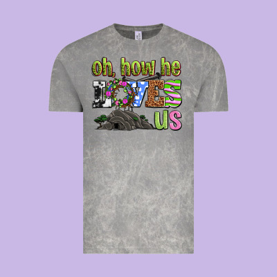 Easter Day Oh He Loves Us Vintage Tee Designed By Oliviacreatesart