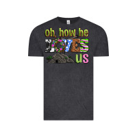 Vintage Black Easter Day Oh he loves us Vintage Tee - OliviaCreatesArt