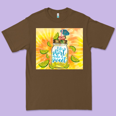 Life Is Short Make It Sweet Premium Tee Designed By Tumblerdesignbyshophia
